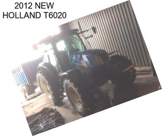 2012 NEW HOLLAND T6020
