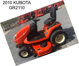 2010 KUBOTA GR2110