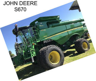 JOHN DEERE S670