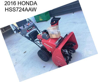 2016 HONDA HSS724AAW