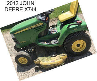 2012 JOHN DEERE X744