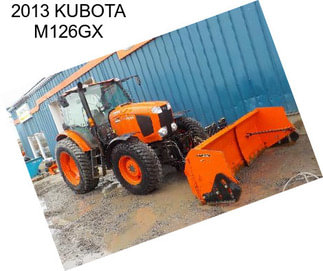 2013 KUBOTA M126GX