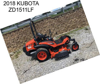 2018 KUBOTA ZD1511LF