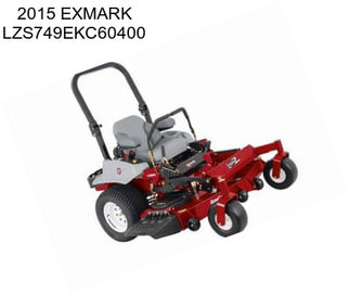 2015 EXMARK LZS749EKC60400