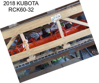 2018 KUBOTA RCK60-32