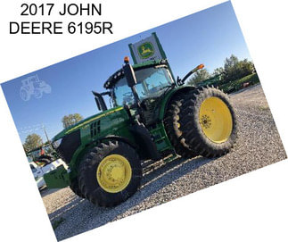 2017 JOHN DEERE 6195R