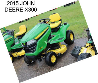 2015 JOHN DEERE X300