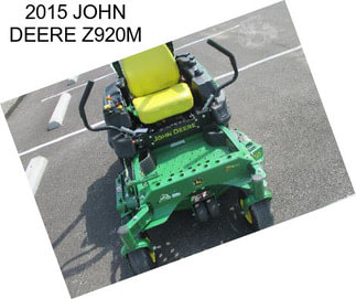 2015 JOHN DEERE Z920M