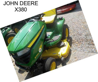 JOHN DEERE X380