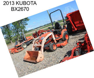 2013 KUBOTA BX2670