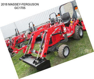 2018 MASSEY-FERGUSON GC1705