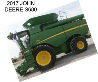 2017 JOHN DEERE S680