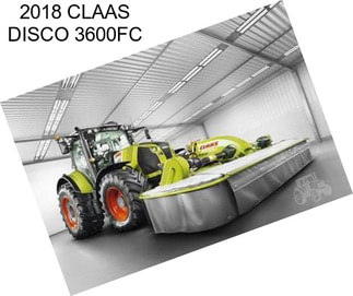 2018 CLAAS DISCO 3600FC