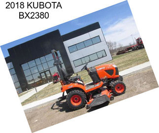 2018 KUBOTA BX2380