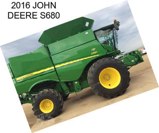 2016 JOHN DEERE S680