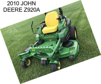 2010 JOHN DEERE Z920A