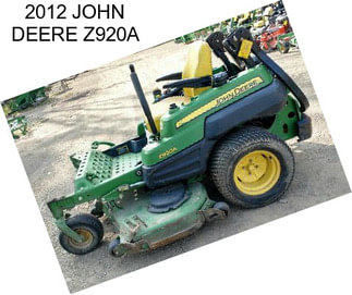 2012 JOHN DEERE Z920A