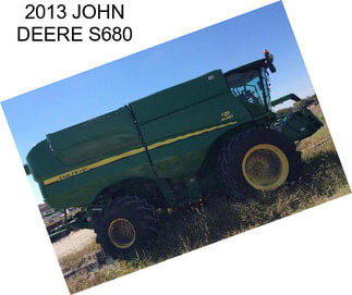 2013 JOHN DEERE S680