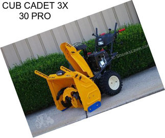 CUB CADET 3X 30 PRO