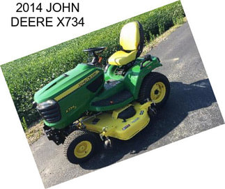 2014 JOHN DEERE X734