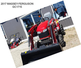 2017 MASSEY-FERGUSON GC1715