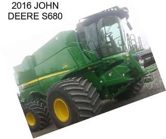 2016 JOHN DEERE S680