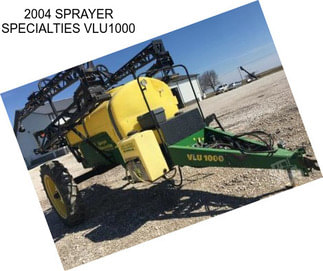 2004 SPRAYER SPECIALTIES VLU1000