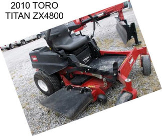 2010 TORO TITAN ZX4800