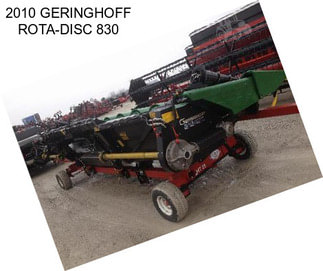 2010 GERINGHOFF ROTA-DISC 830