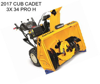 2017 CUB CADET 3X 34 PRO H