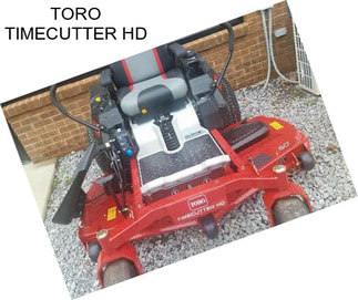 TORO TIMECUTTER HD