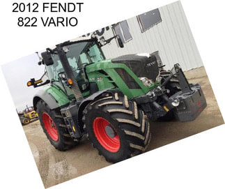 2012 FENDT 822 VARIO