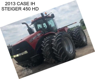 2013 CASE IH STEIGER 450 HD