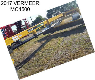 2017 VERMEER MC4500