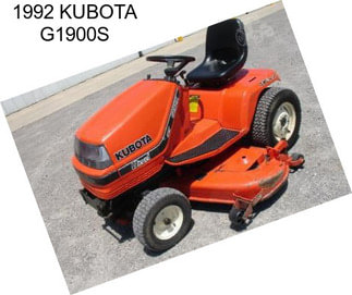 1992 KUBOTA G1900S