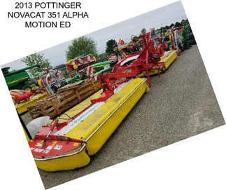 2013 POTTINGER NOVACAT 351 ALPHA MOTION ED