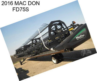 2016 MAC DON FD75S