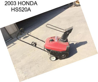 2003 HONDA HS520A
