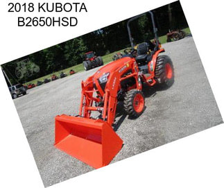 2018 KUBOTA B2650HSD