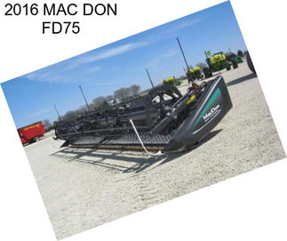 2016 MAC DON FD75