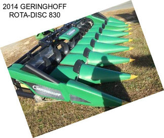 2014 GERINGHOFF ROTA-DISC 830