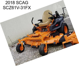 2018 SCAG SCZ61V-31FX
