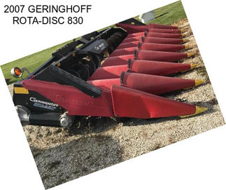 2007 GERINGHOFF ROTA-DISC 830