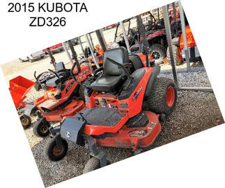 2015 KUBOTA ZD326