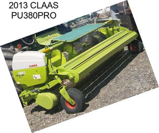 2013 CLAAS PU380PRO