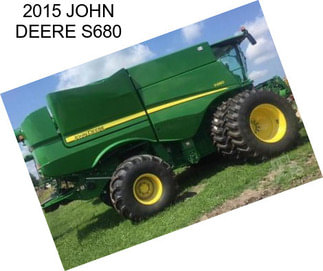 2015 JOHN DEERE S680