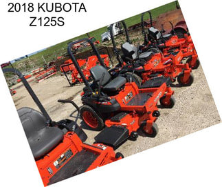 2018 KUBOTA Z125S