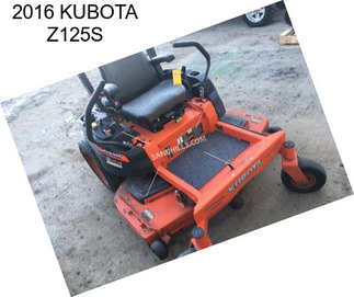 2016 KUBOTA Z125S