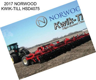 2017 NORWOOD KWIK-TILL HSD4075