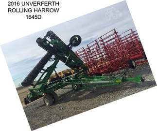 2016 UNVERFERTH ROLLING HARROW 1645D